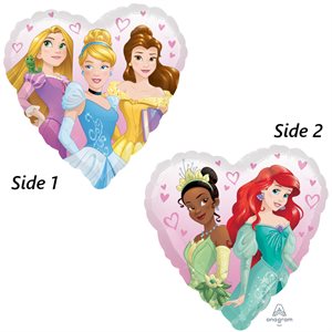 Disney princesses std heart foil balloon
